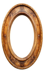 Obraz premium circular old wooden with vintage style frame 