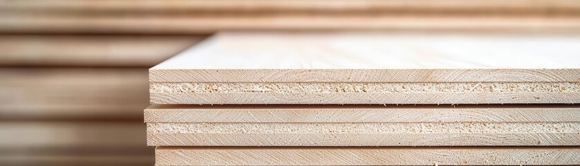 Close-up of plywood layers with glue application, showing the bonding process, precision and craftsmanship plywood industry, layers