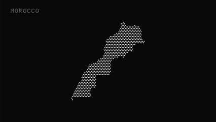 Morocco Vector Dot Map © jabir