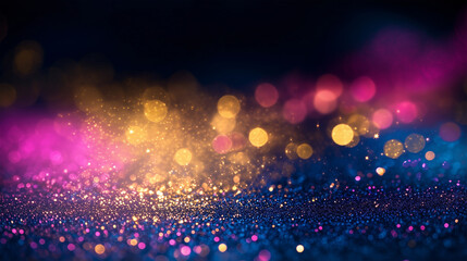 Abstract Color Patterns with Smooth Glitter Texture in the Background – Close-Up of Vibrant, Multi-Colored Surface with a Flat, Elegant Finish Ideal for Backgrounds, Designs, and Visuals.