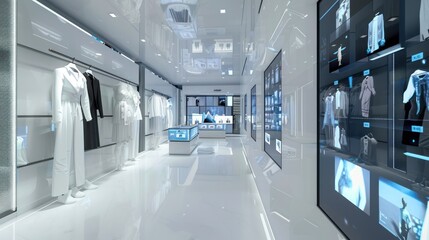 Futuristic Retail Store Interior