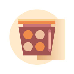 Beauty makeup fashion brown icon pack