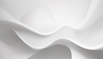 Obraz premium Elegant white abstract background with smooth curves, clean minimalist design for modern digital projects