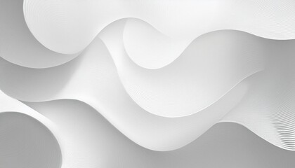 Elegant white abstract background with smooth curves, clean minimalist design for modern digital projects