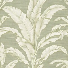 Tropical Leaves Seamless Pattern