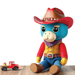 Fototapeta premium cowboy vector illustration image with bright colors