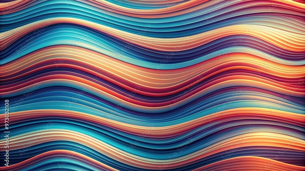 Poster abstract wave pattern background with flowing lines, abstract, lines, wave, background, flowing, pat
