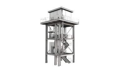 Naklejka premium Bucket Elevator isolated on white or transparent background