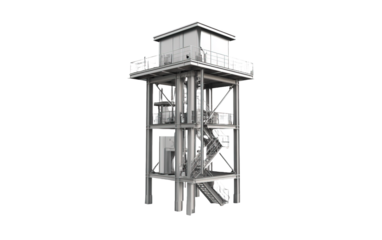 Bucket Elevator  isolated on white or transparent background