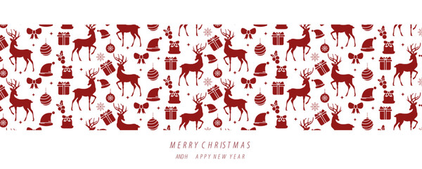 Happy new year and Merry Christmas, xmas, abstract background, vector in white background