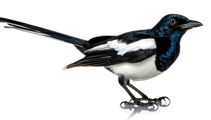 Fototapeta premium Magpie Robin isolated on white background
