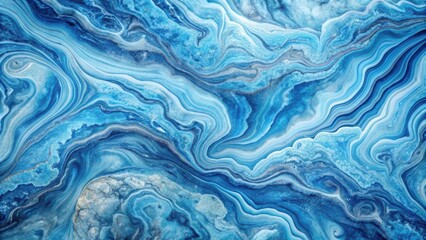 Obraz premium Blue marble texture with intricate patterns and swirls, perfect for backgrounds and designs
