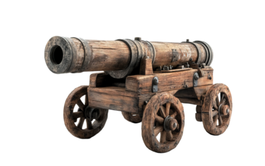 Cannon isolated on white or transparent background