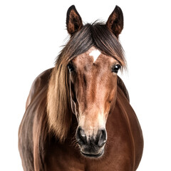 adult horse animal isolated on white background