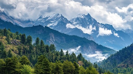 Fototapeta premium Majestic Mountain Landscape