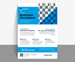 Minimal Blue Corporate creative, ,marketing modern layout, Print ready, elegant, abstract business, flyer design for business and personal use.