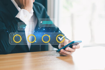 Through the customer satisfaction feedback survey, customers can evaluate the service quality, so as to get the credit rating of the enterprise on service satisfaction.