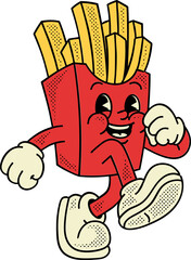 French Fries Cartoon Character