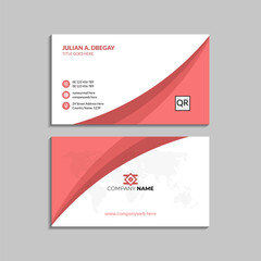 Elegant business card template with modern design