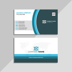 Obraz premium Elegant business card template with modern design