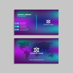 Sophisticated business card design with modern