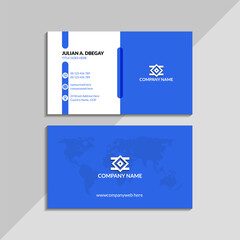 Elegant business card design with modern