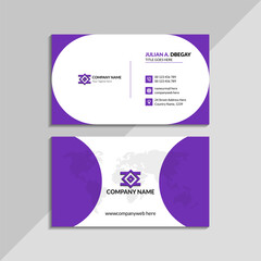 Modern business card design with high-resolution graphics, professional and customizable template