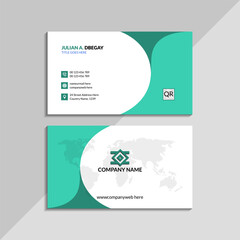 Professional business card design with high-resolution graphics, modern and customizable template