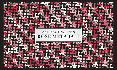 Abstract Pattern rose pink metaball