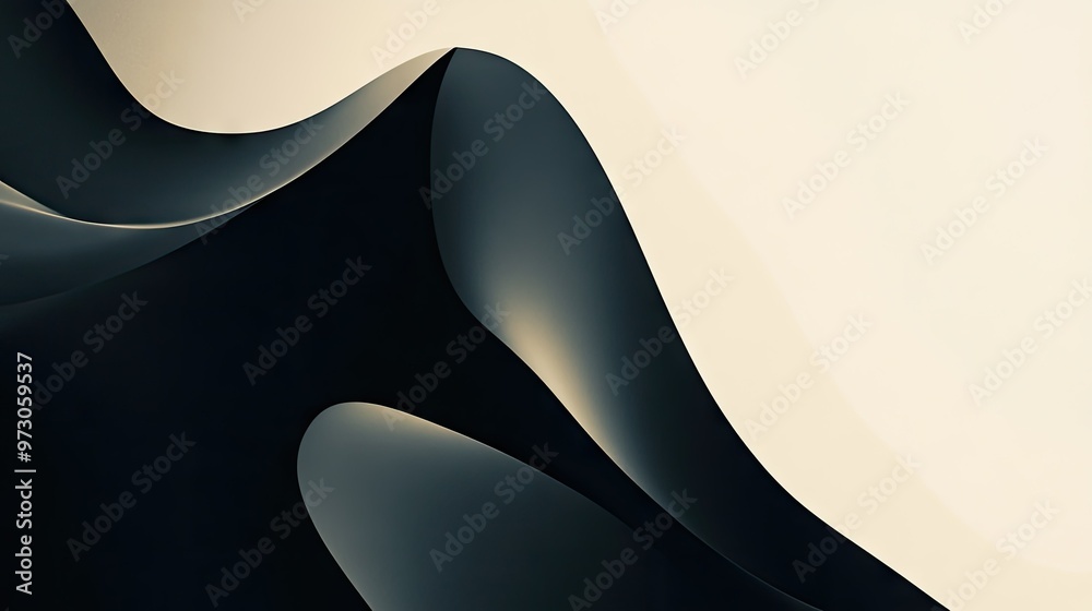 Poster a minimalist abstract background with clean lines and simple shapes in a monochromatic color scheme.