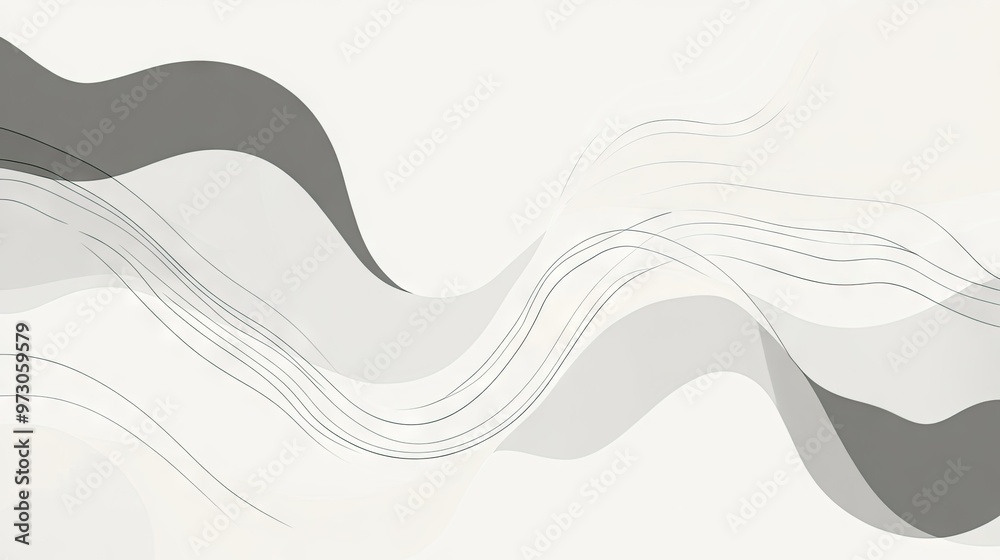 Poster a minimalist abstract background with clean lines and simple shapes in a monochromatic color scheme.