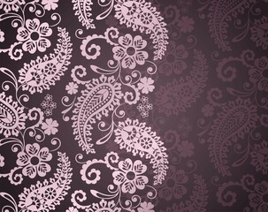 traditional paisley floral pattern, textile , Rajasthan, royal India	