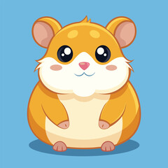 Print Adorable Hamster Clipart Vector Illustration Featuring Cute and Playful Hamsters for Fun and Creative Designs