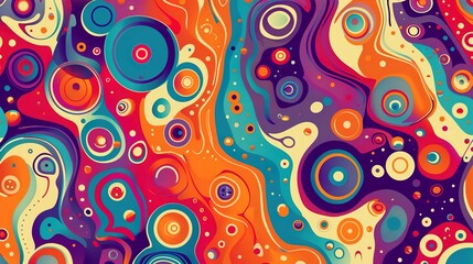 Fototapeta premium Abstract seamless pattern wallpaper