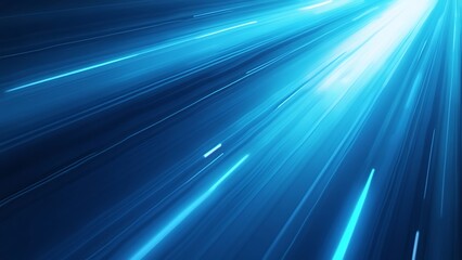 Fototapeta premium Dynamic blue background with smooth, diagonal streaks, creating a sense of motion and energy. Ideal for use in digital designs, wallpapers, and creative projects.