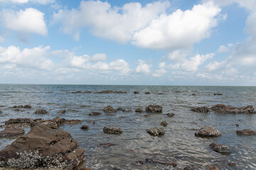 Travelling Scenery of Coastal Rocks in Fangchenggang, Guangxi, China