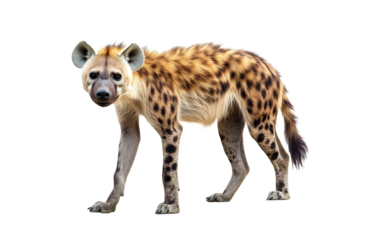 The Spotted hyena  on transparent background, png	