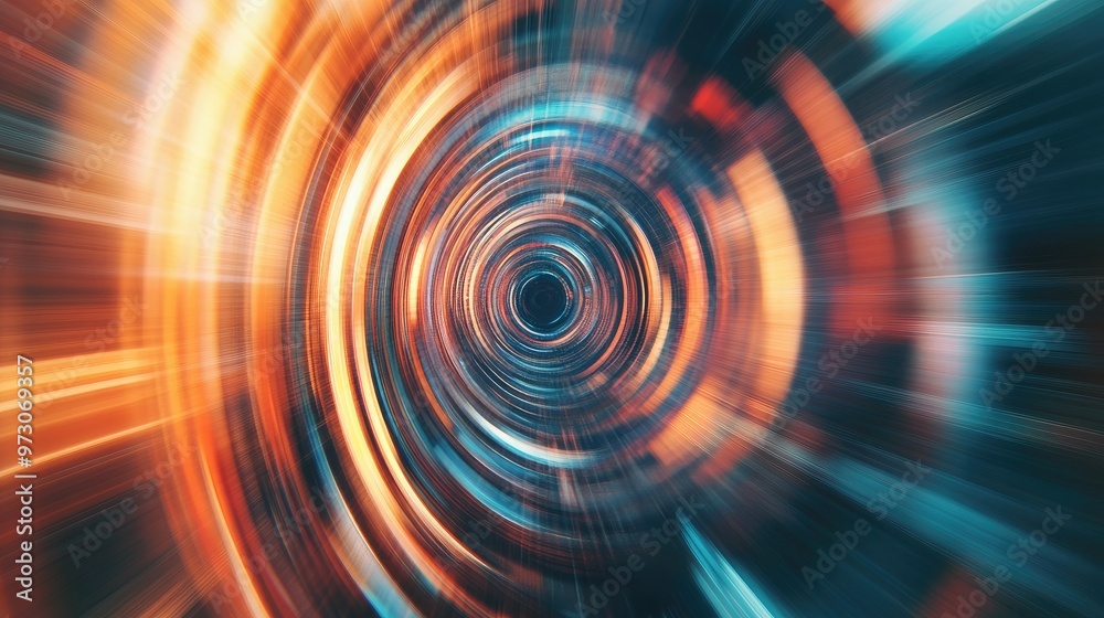 Poster abstract background with a radial blur effect, creating a sense of depth and movement.