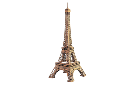 The Eiffel Tower on transparent background, png