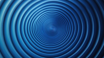 Obraz premium Abstract background with concentric circles in varying shades of blue, creating a hypnotic effect. -