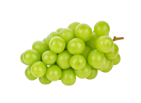 Shine Muscat grapes on transparent png