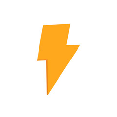 Beautiful lightning symbol design that can be use to demonstrate charging, electricity, batter indication and power. Vector illustration icon design.