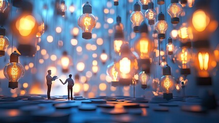 Entrepreneur presenting a new business idea to a group, with a focus on creativity and innovation.