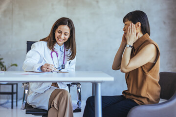 Doctor Consultation with Smiling Professional in Medical Office