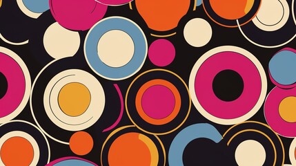 Retro theme seamless wallpaper