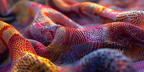 Textile fabric garment fashion industry full of the beauty in every thread
