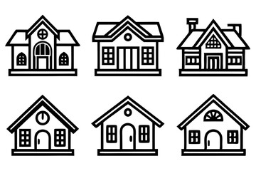 house icon, vector house ICON, logo,  simple ,line art  home icon, building house icon