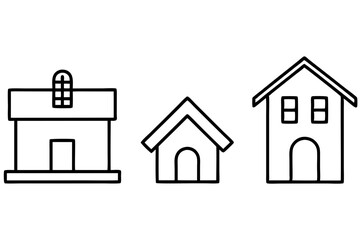 house icon, vector house logo, home icon, building house icon