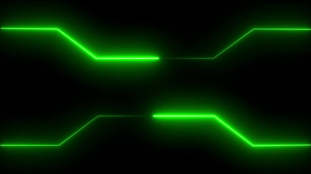 Neon line icon animation on background.