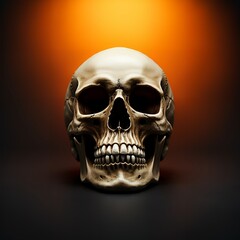 Obraz premium Halloween skull concept background